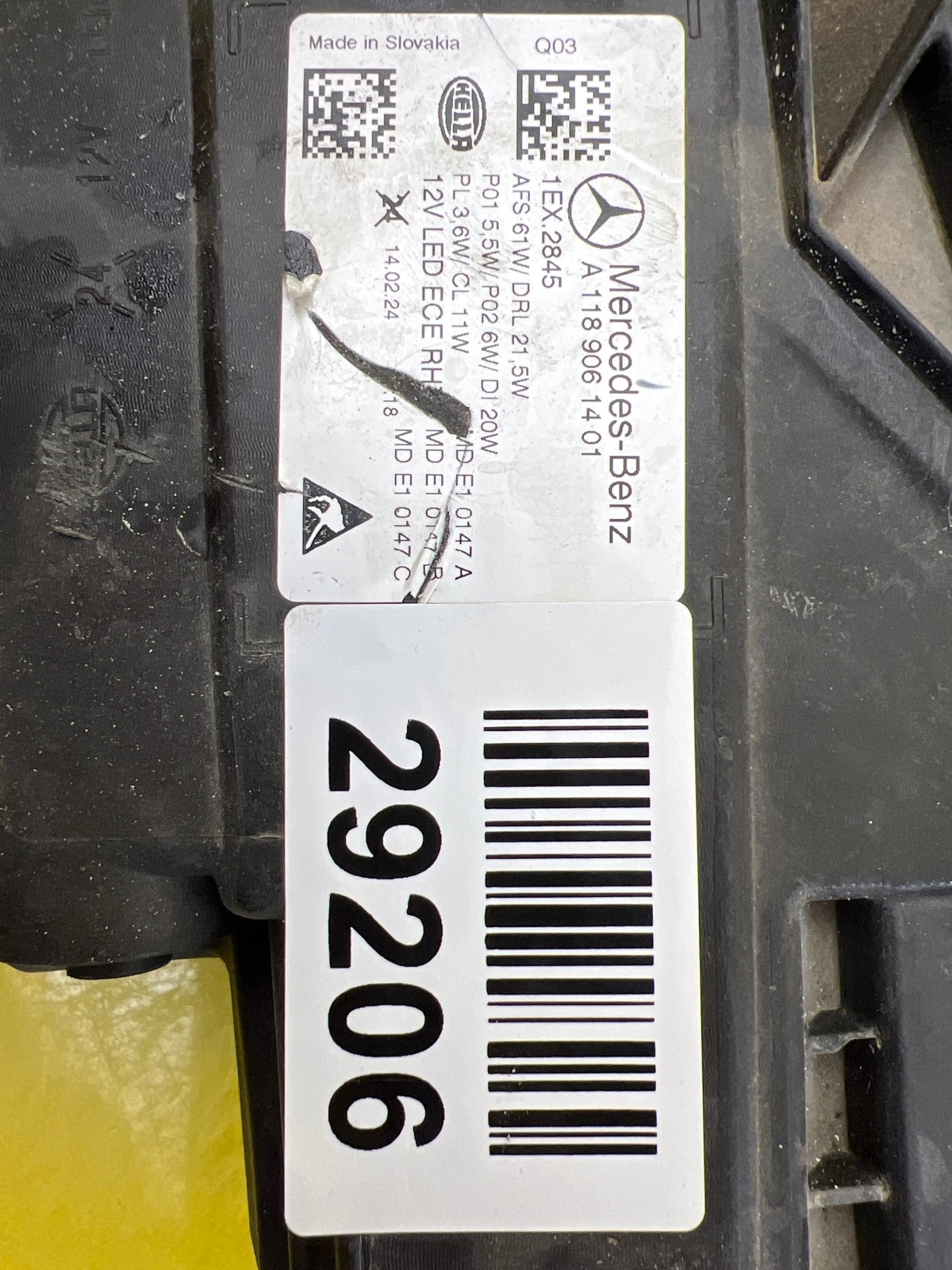 Phare droit Mercedes CLA W118 Lift Full Led A1189061401 Autolamps 2 Phare droit Mercedes CLA W118 Lift Full Led A1189061401