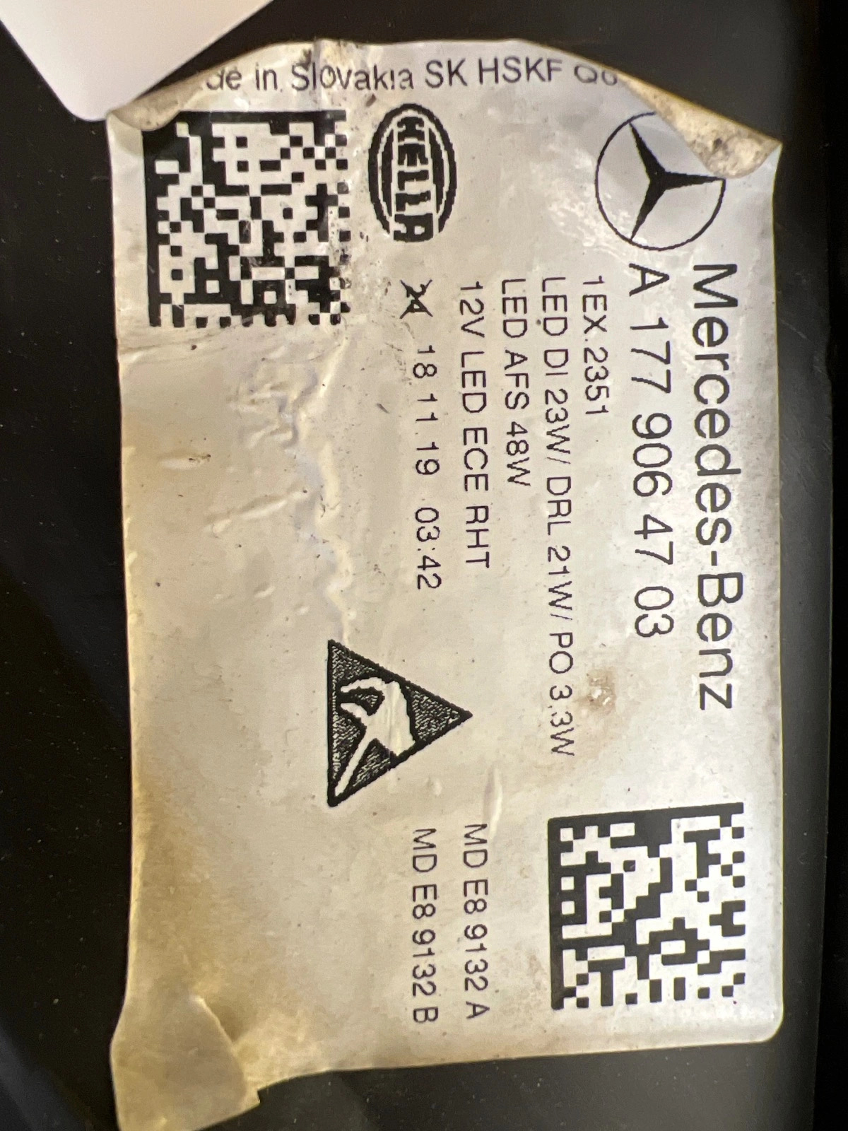 Phare gauche Mercedes Classe A W177 Full Led A1779064703 Autolamps 2 Phare gauche Mercedes Classe A W177 Full Led A1779064703