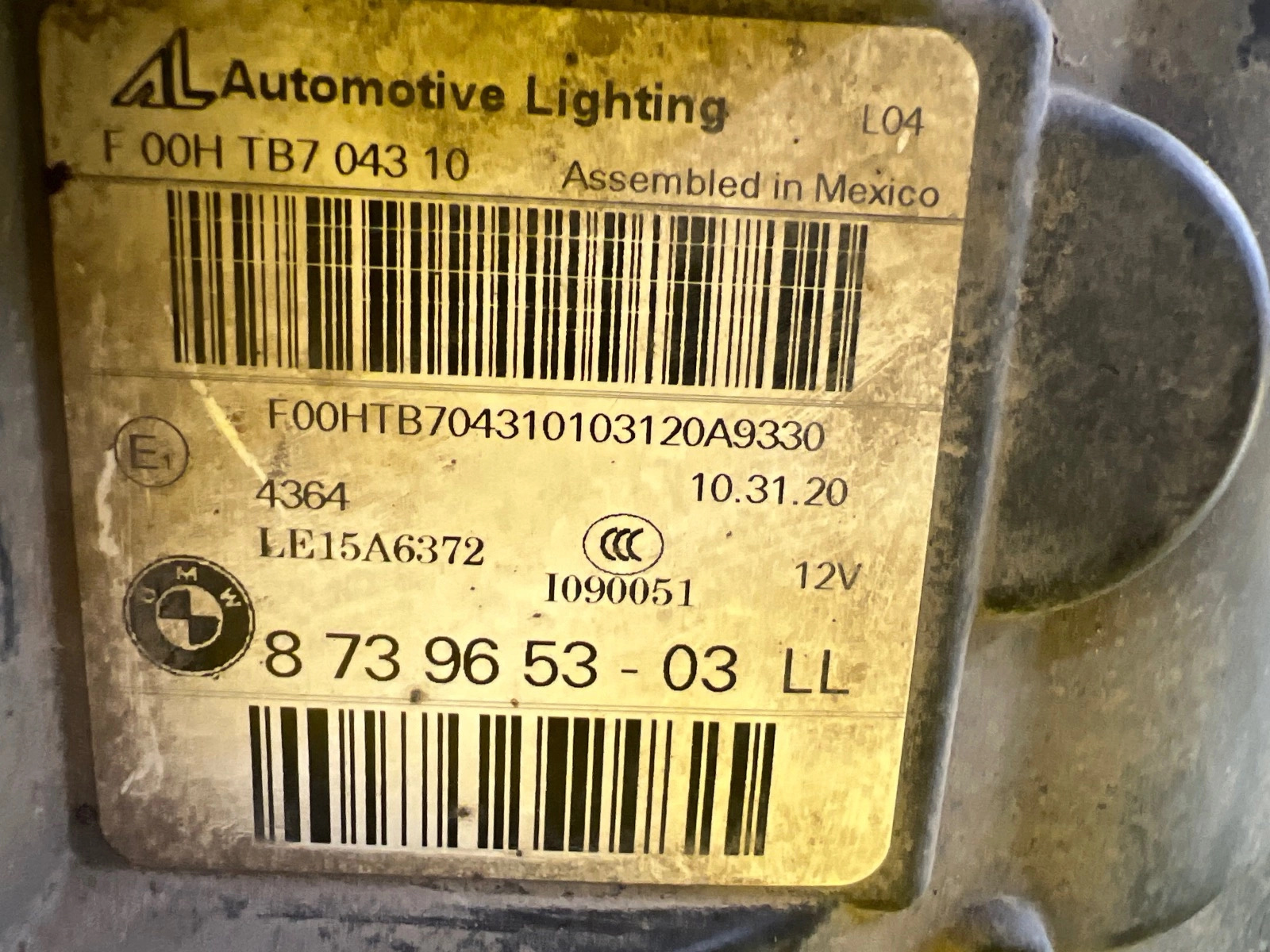 Phare gauche BMW X3 X4 G01 2018- Adaptive Led 8739653-03 Autolamps 3 Phare gauche BMW X3 X4 G01 2018- Adaptive Led 8739653-03