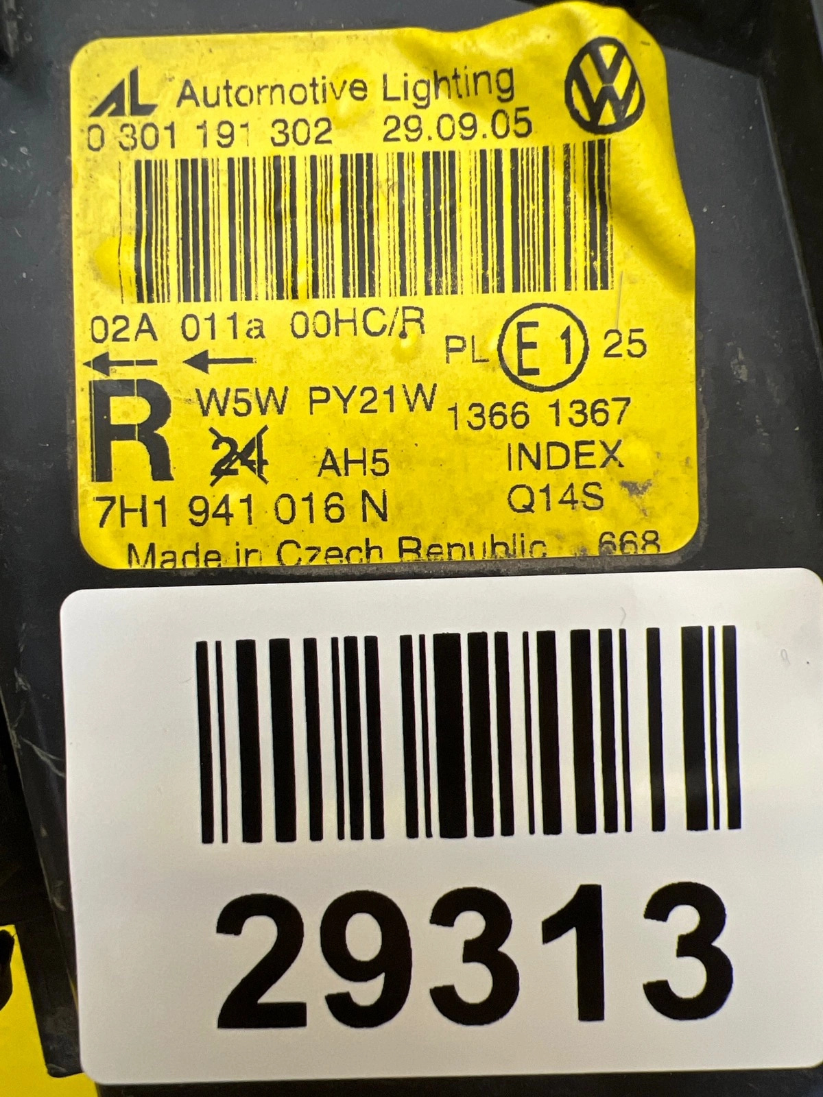 Phare avant droit Vw T5 7H1941016N Autolamps 2 Phare avant droit Vw T5 7H1941016N