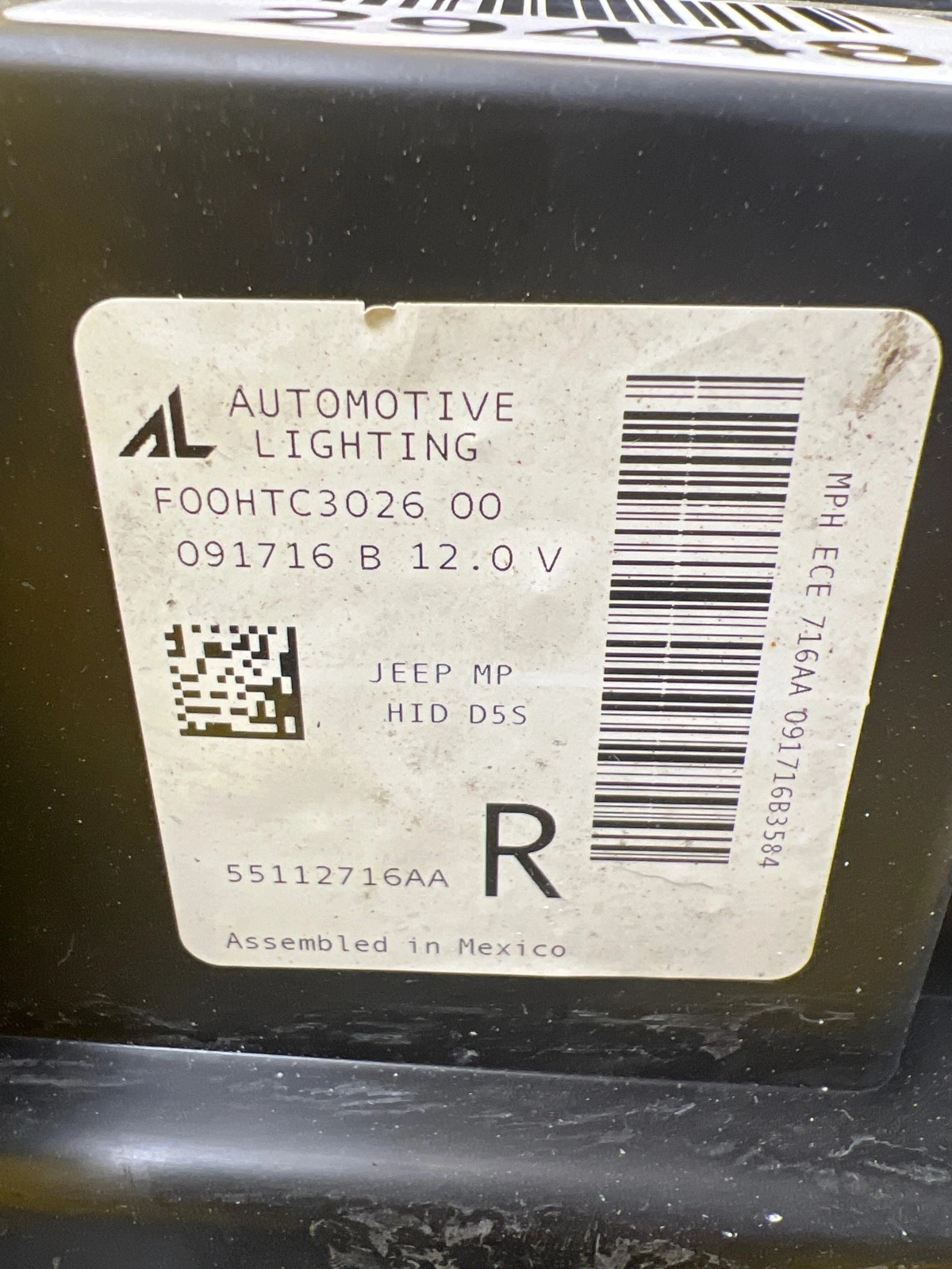 Phare avant droit Jeep Compas II 2 Xenon Autolamps 3 Phare avant droit Jeep Compas II 2 Xenon