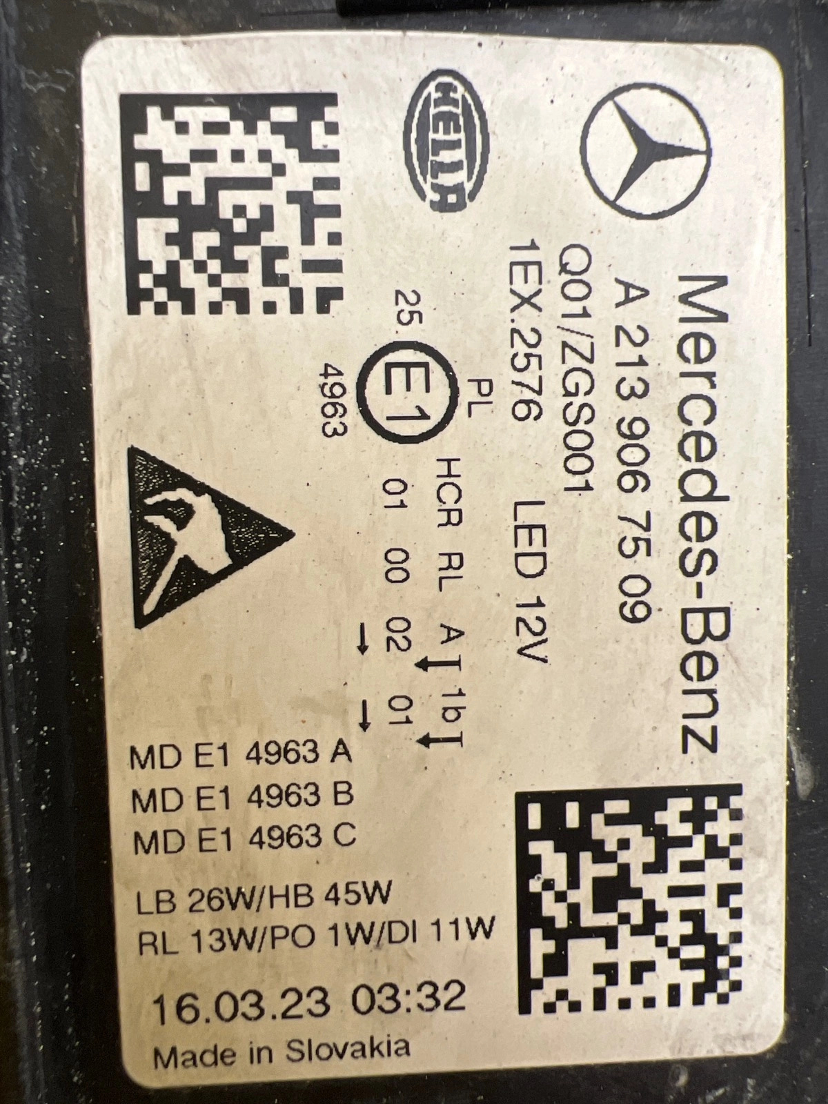 Phare gauche Mercedes Classe E W213 Lift Full Led A2139067509 Autolamps 2 Phare gauche Mercedes Classe E W213 Lift Full Led A2139067509