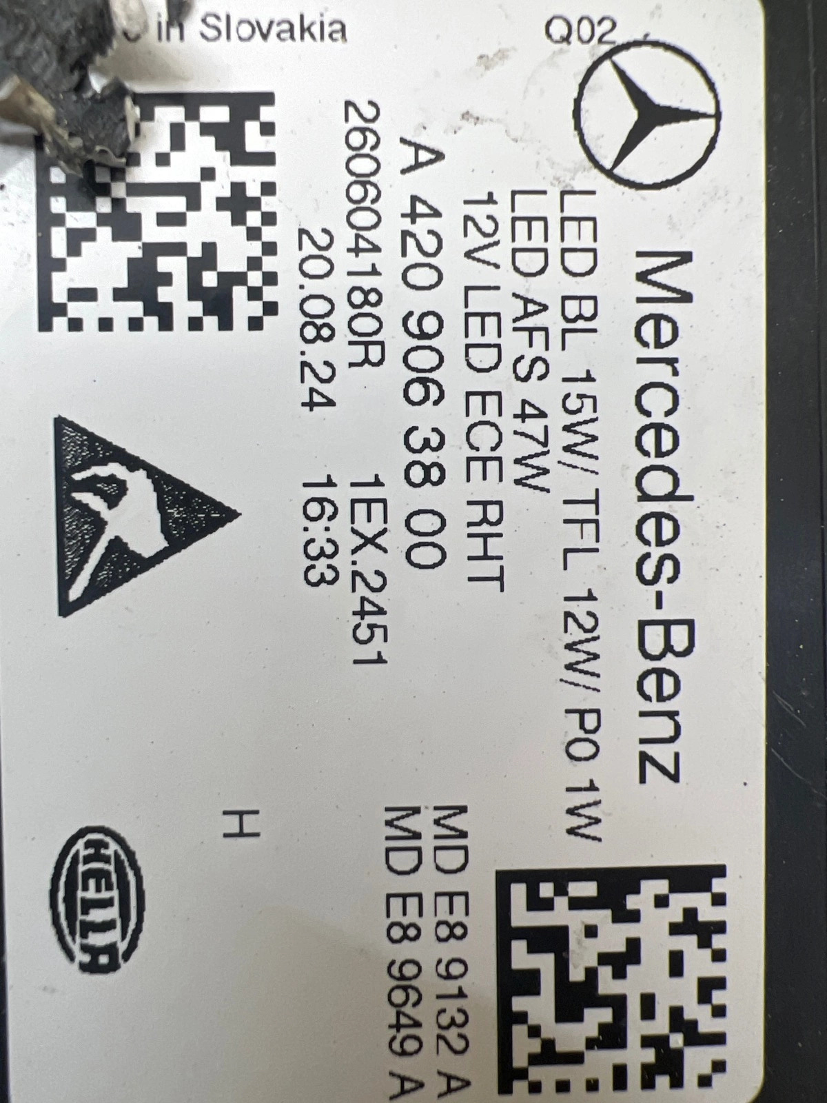 Phare gauche Mercedes Citan W420 Full Led A4209063800 Autolamps 3 Phare gauche Mercedes Citan W420 Full Led A4209063800