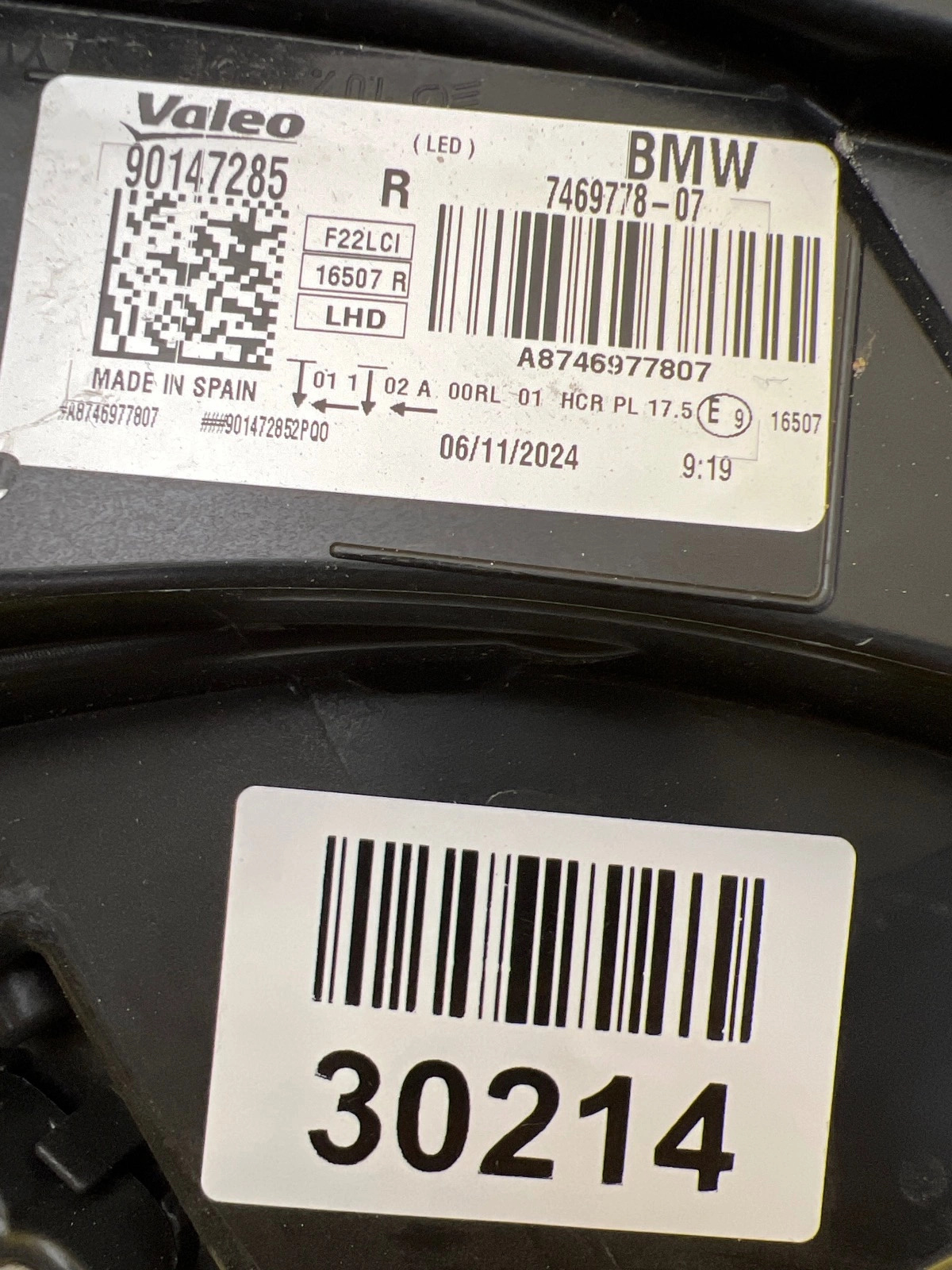 Phare Droit BMW 2 F22 F23 Lift 19-21 Full Led 7469778-07 Autolamps 2 Phare Droit BMW 2 F22 F23 Lift 19-21 Full Led 7469778-07