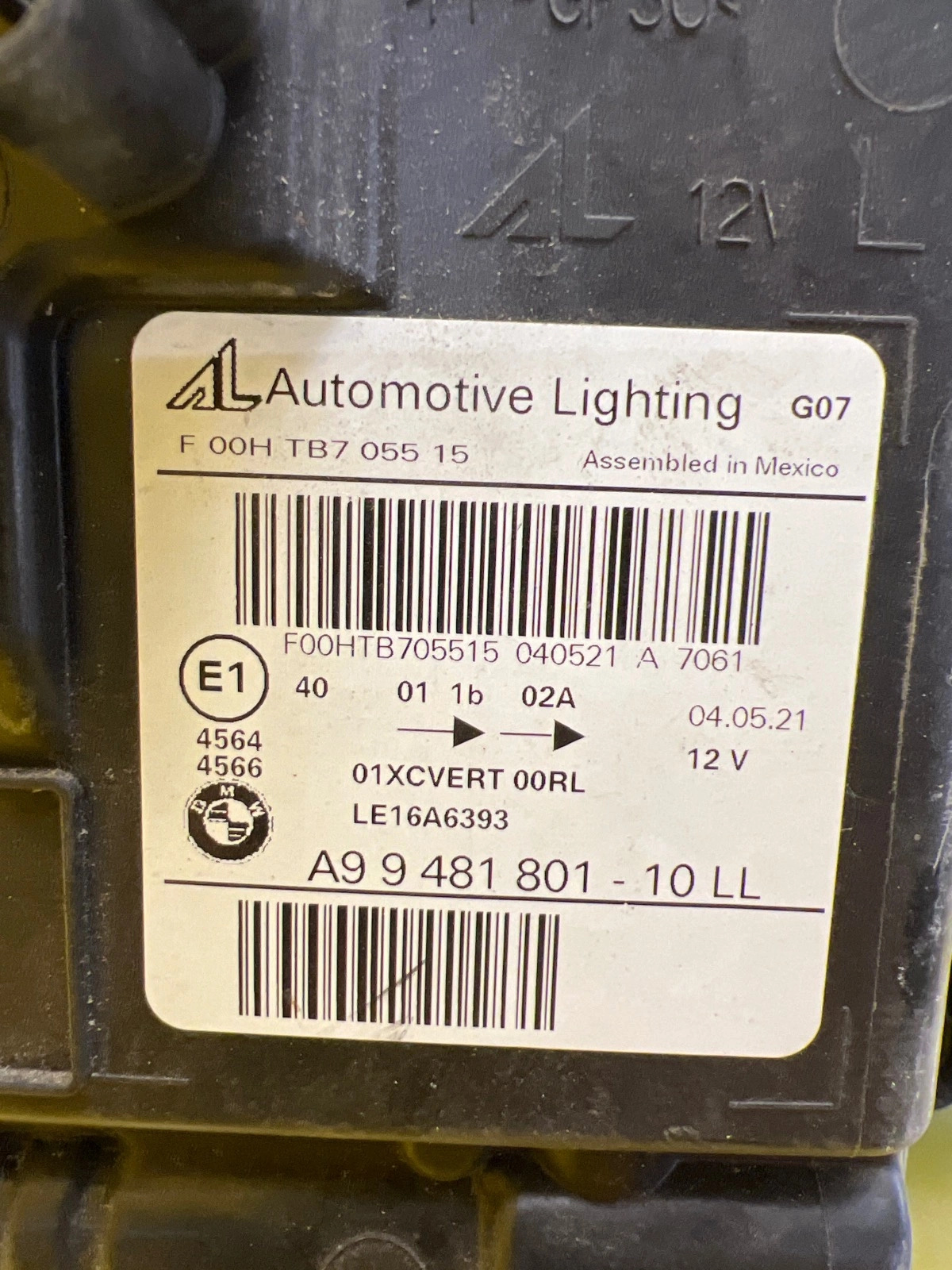 Phare gauche BMW X7 G07 Laser 9481801-10 Autolamps 2 Phare gauche BMW X7 G07 Laser 9481801-10