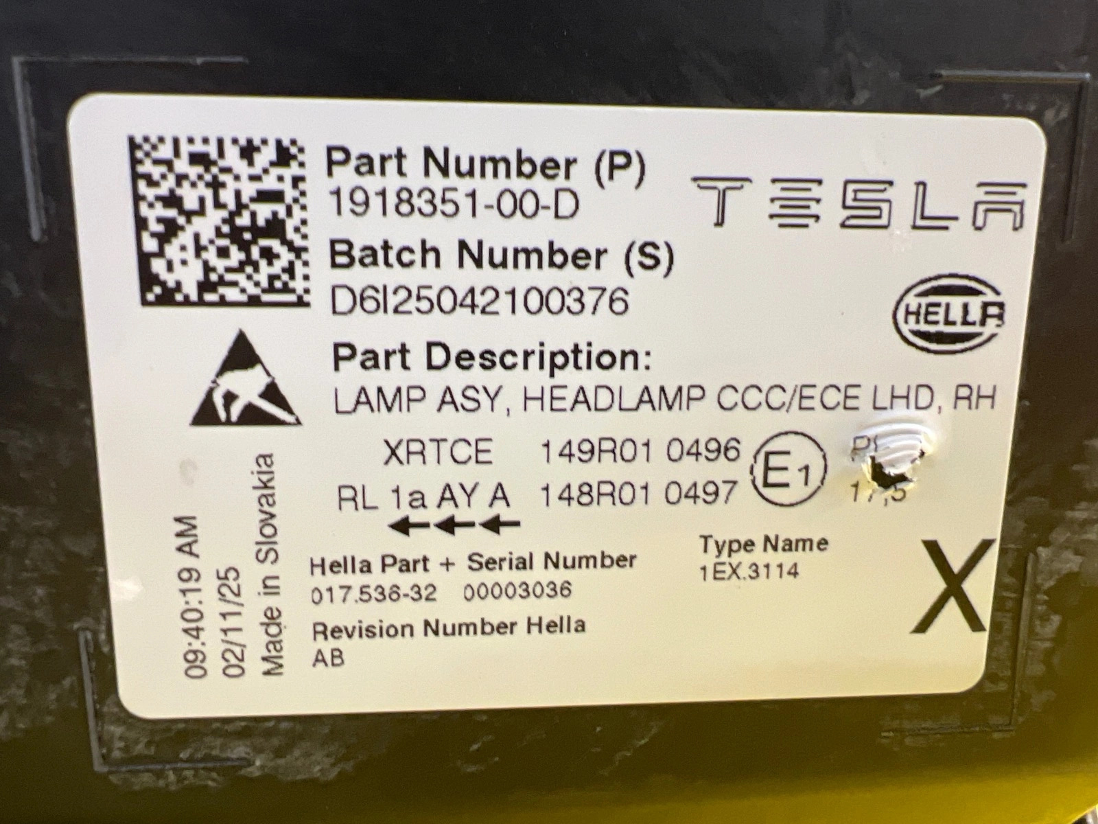 Phare avant droit Tesla Model Y 2024- Full Led 1918351-00-D Autolamps 2 Phare avant droit Tesla Model Y 2024- Full Led 1918351-00-D