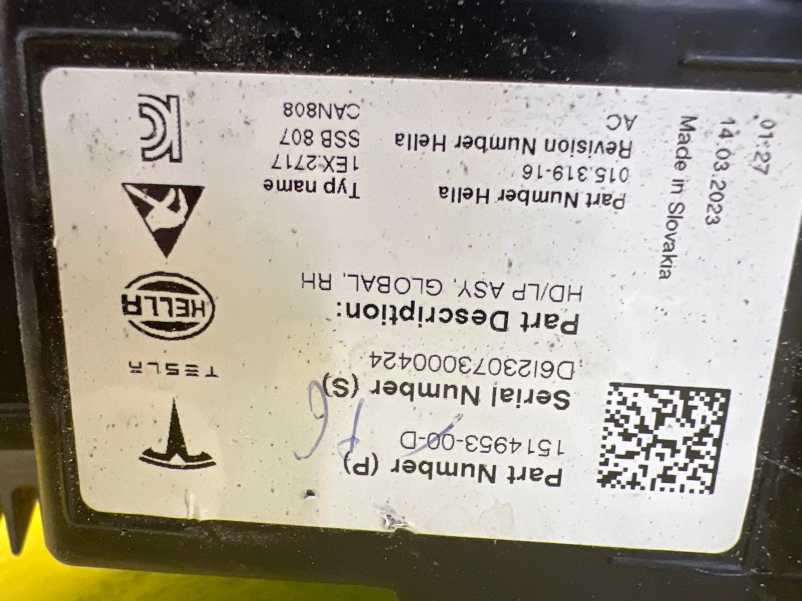 Phare droit Tesla Y Lift Full Led 1514953-00-C Autolamps 2 Phare droit Tesla Y Lift Full Led 1514953-00-C