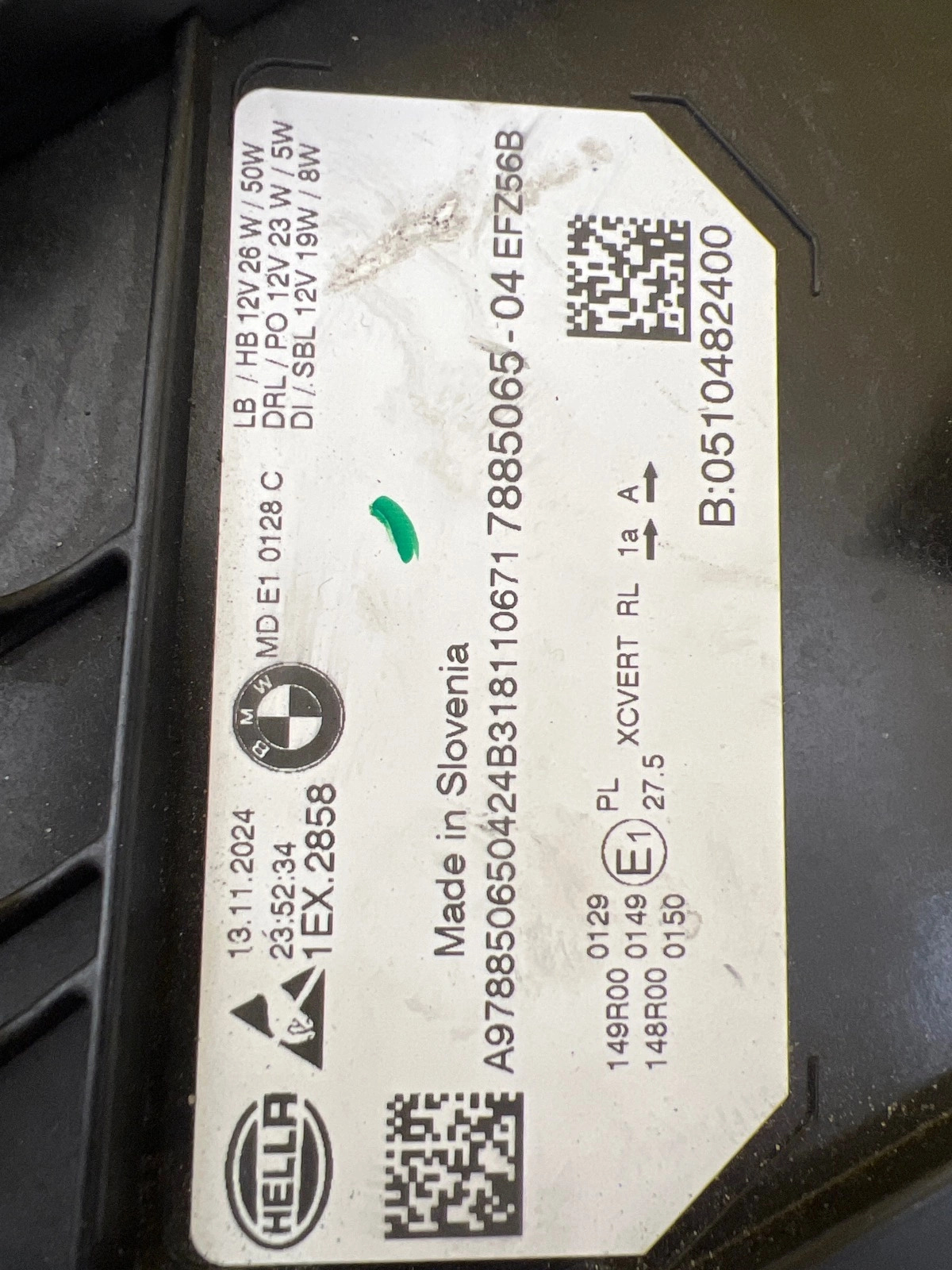 Phare gauche BMW 3 G20 G21 Lift LCI Shadow Black Full Led 7885065-04 Autolamps 3 Phare gauche BMW 3 G20 G21 Lift LCI Shadow Black Full Led 7885065-04